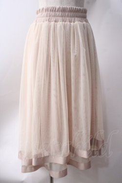 画像1: axes femme / フィッシュテールチュールスカート  生成り Y-25-06-20-118-AX-SK-SZ-ZY