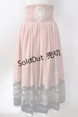 画像1: axes femme / 街柄2wayスカート  オレンジ Y-25-06-20-122-AX-SK-SZ-ZY