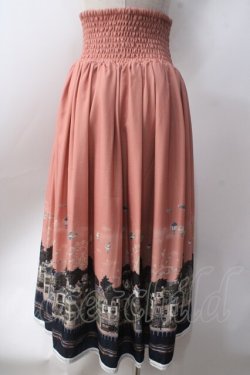 画像2: axes femme / 街柄2wayスカート  オレンジ Y-25-06-20-122-AX-SK-SZ-ZY