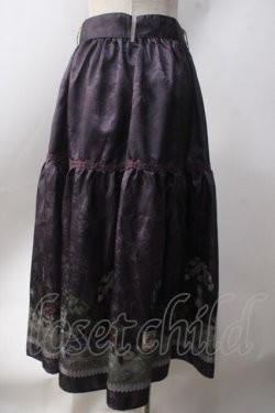 画像2: axes femme / ワイン柄スカート  パープル Y-25-06-20-123-AX-SK-SZ-ZY