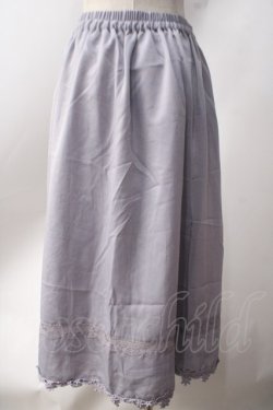 画像2: axes femme / サイドスリットロングスカート  ラベンダー Y-25-06-20-127-AX-SK-SZ-ZY