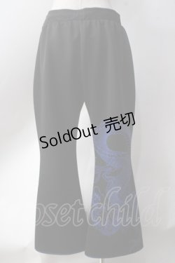 画像2: Qutie Frash / チャイナフレアパンツ  黒 Y-25-06-20-133-QU-PA-AS-ZY