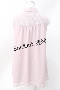 画像3: axes femme / 刺繍ノースリーブブラウス  ピンク Y-25-06-20-016-AX-BL-SZ-ZY