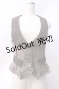axes femme / 後ろ編み上げジャガードベスト  ブラウン Y-25-06-20-017-AX-TO-SZ-ZY