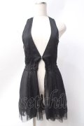 axes femme / シフォンジレ  黒 Y-25-06-20-018-AX-TO-SZ-ZY