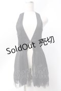 axes femme / シフォンジレ  黒 Y-25-06-20-018-AX-TO-SZ-ZY