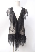 axes femme / レースベスト  黒 Y-25-06-20-019-AX-TO-SZ-ZY