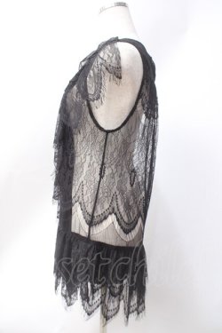 画像2: axes femme / レースベスト  黒 Y-25-06-20-019-AX-TO-SZ-ZY