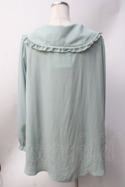 画像3: axes femme / ビッグカラーＡラインブラウス  ミント Y-25-06-20-020-AX-BL-SZ-ZY