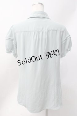 画像3: axes femme / レース襟付きフリルブラウス  ミント Y-25-06-20-021-AX-BL-SZ-ZY