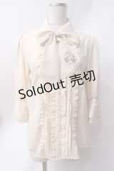 axes femme POETIQUE / フレア袖フリルブラウス  生成り Y-25-06-20-030-AX-BL-SZ-ZY