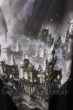 画像3: Ozz Croce / Harry Potterコラボノースリーブワンピース  黒×グレー Y-25-06-22-005-OO-OP-SZ-ZY