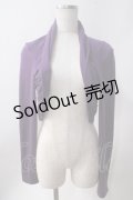 Ozz Croce / 刺繍入りボレロ  紫 Y-25-06-22-006-OO-TO-SZ-ZT102