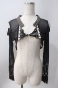 Rozen Kavalier / 肩出しメッシュチュールシュラグボレロ  黒 Y-25-06-22-007-OO-TO-SZ-ZY