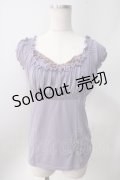 Ozz oneste / オフショルカットソー  ラベンダー Y-25-06-22-008-OO-TO-SZ-ZY