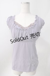 Ozz oneste / オフショルカットソー  ラベンダー Y-25-06-22-008-OO-TO-SZ-ZY