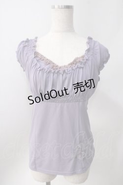 画像1: Ozz oneste / オフショルカットソー  ラベンダー Y-25-06-22-008-OO-TO-SZ-ZY