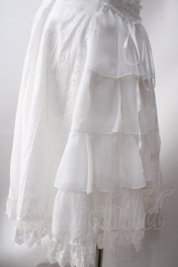 画像3: ATELIER PIERROT /コットンレースハイウエストスカート  白 Y-25-06-22-013-EL-SK-AS-ZY