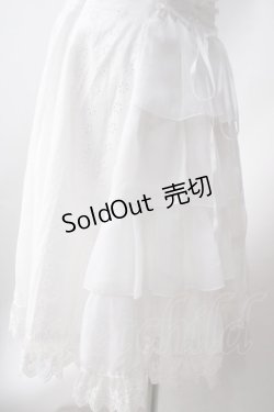 画像3: ATELIER PIERROT /コットンレースハイウエストスカート  白 Y-25-06-22-013-EL-SK-AS-ZS