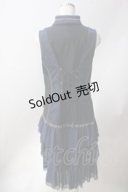 画像2: Ozz Croce / レースティアード切り替えベスト  ブルー Y-25-06-22-002-OO-JA-AS-ZY