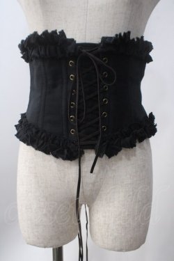画像1: ATELIER PIERROT / Decay Gauze Corset  黒 Y-25-06-22-026-EL-TO-AS-ZY