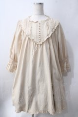 PINK HOUSE / ダンガリーチュニックブラウス  ベージュ Y-25-06-24-001-LO-BL-SZ-ZY