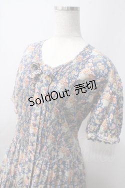 画像3: PINK HOUSE / お花総柄ワンピース  青 Y-25-06-24-003-LO-OP-SZ-ZT030