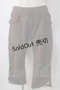 axes femme / 裾レースカーゴパンツ L 茶 Y-25-06-24-032-AX-PA-SZ-ZT