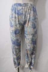 axes femme / 花柄カットソーパンツ M アオ Y-25-06-24-033-AX-PA-SZ-ZT0621Y