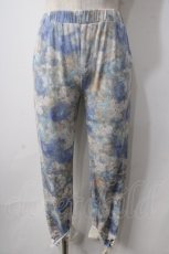 画像1: axes femme / 花柄カットソーパンツ M アオ Y-25-06-24-033-AX-PA-SZ-ZT332 (1)