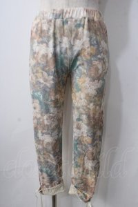 axes femme / 花柄カットソーパンツ M イエロー Y-25-06-24-034-AX-PA-SZ-ZT332