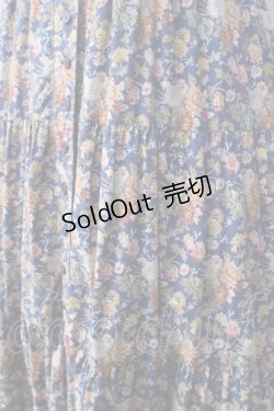 画像4: PINK HOUSE / お花総柄ワンピース  青 Y-25-06-24-003-LO-OP-SZ-ZT030