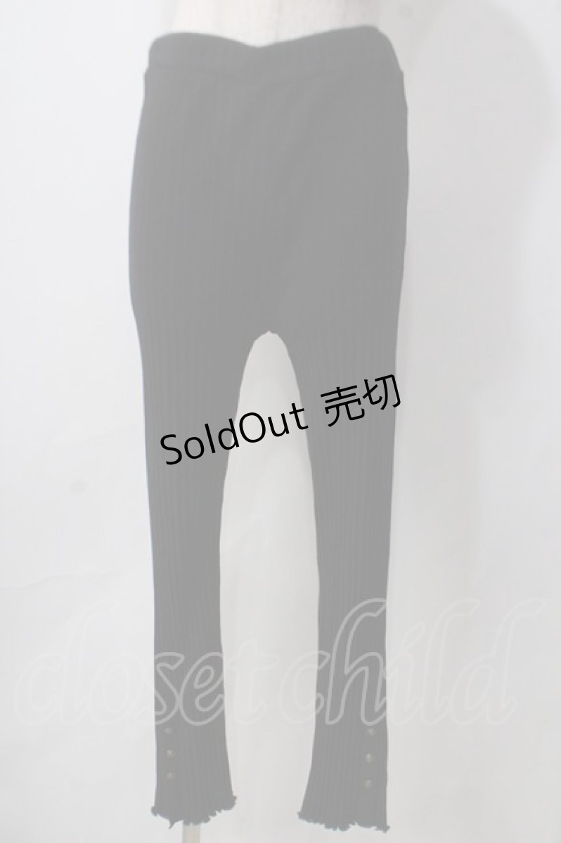画像1: axes femme / リブレギンス M クロ Y-25-06-24-040-AX-PA-SZ-ZT187 (1)