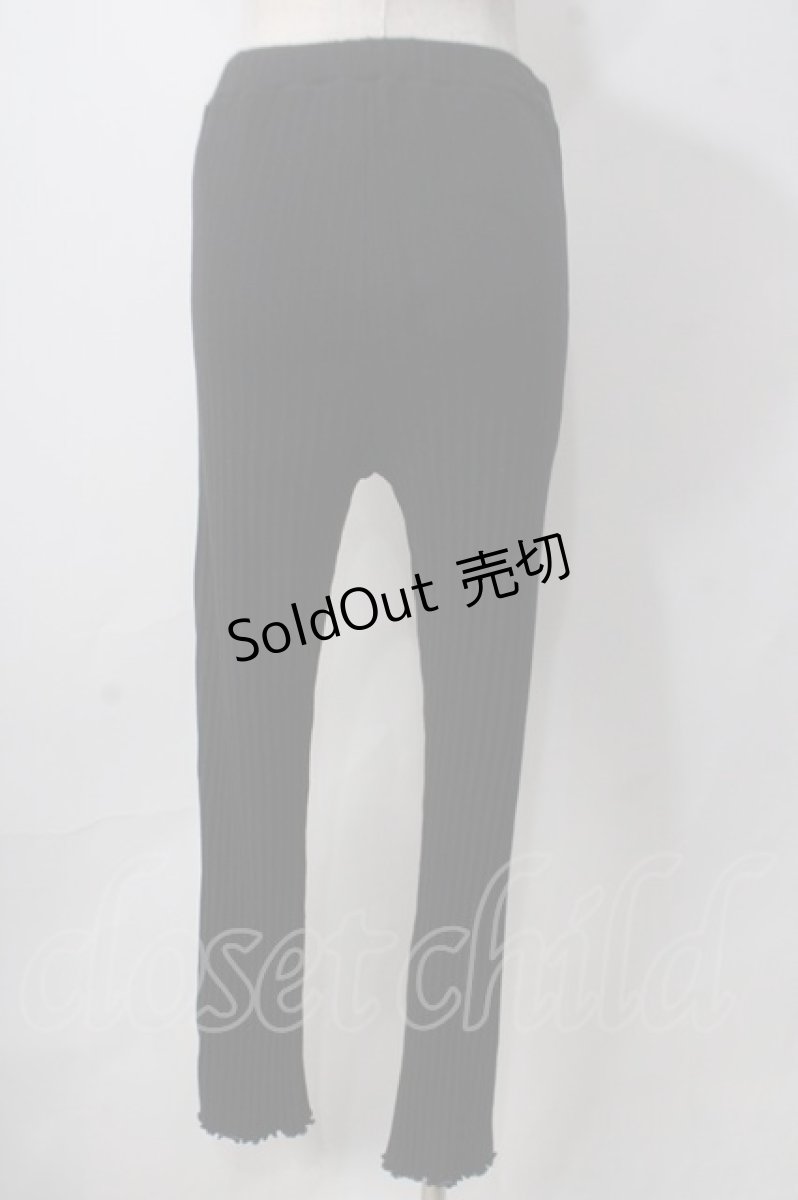 画像2: axes femme / リブレギンス M クロ Y-25-06-24-040-AX-PA-SZ-ZT187 (2)
