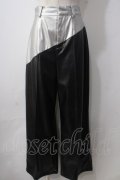 Melt the lady / mirror line pants M ブラック×シルバー Y-25-06-24-047-PU-PA-SZ-ZT0621Y