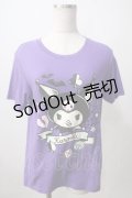 LISTEN FLAVOR / クロミTシャツ  パープル Y-25-06-24-048-PU-TO-SZ-ZT187