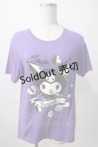 LISTEN FLAVOR / クロミTシャツ  パープル Y-25-06-24-048-PU-TO-SZ-ZT187