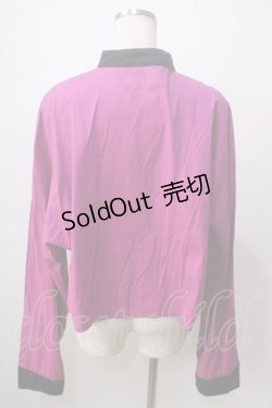 画像2: Drug Honey / バイカラーチャイナシャツ  パープル Y-25-06-24-050-PU-BL-SZ-ZT333
