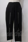 ark / ZIPパンツ  黒 Y-25-06-24-057-PU-PA-SZ-ZY