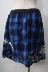 画像2: JURY BLACK / LOGO×CODEフェイク巻きスカート  ブルー Y-25-06-24-059-GL-SK-SZ-ZT333 (2)