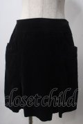 PEACE NOW / ベロアスカート  黒 Y-25-06-24-061-PU-SK-SZ-ZT0621Y