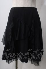 PEACE NOW / チュール切替スカート  黒 Y-25-06-24-062-PU-SK-SZ-ZT0621Y