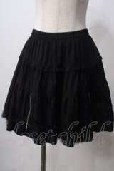 PUTUMAYO / 裾Zipスカート  黒 Y-25-06-24-063-PT-SK-SZ-ZY