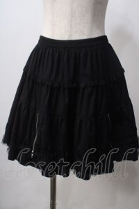 PUTUMAYO / 裾Zipスカート  黒 Y-25-06-24-063-PT-SK-SZ-ZY