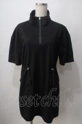 NieR Clothing / 羽根プリントハイネックロングカットソー F 黒 Y-25-06-24-066-PU-TO-SZ-ZY