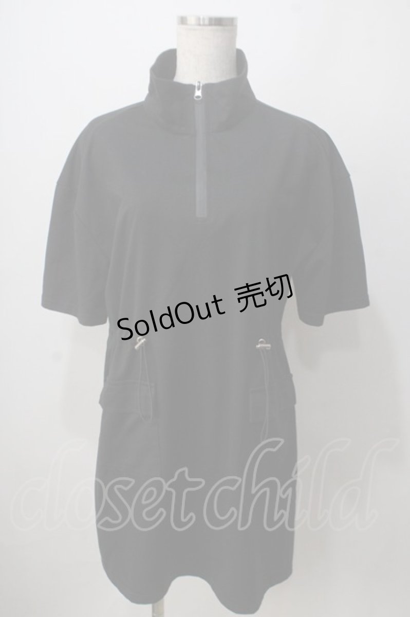画像1: NieR CLOTHING / 羽根プリントハイネックロングカットソー F 黒 Y-25-06-24-066-PU-TO-SZ-ZT414 (1)