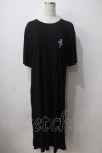 NieR Clothing / BACK ARTISTIC ROSE LONG DRESS  黒 Y-25-06-24-067-PU-OP-SZ-ZT333