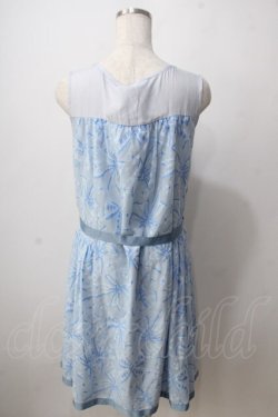 画像2: Jane Marple / リボンレースノースリーブワンピース M サックス Y-25-06-24-075-JM-OP-SZ-ZT338
