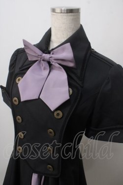 画像3: ATELIER BOZ / メイファススカート付ジャケットワンピース  ブラック×ラベンダー Y-25-06-24-077-EL-OP-SZ-ZY