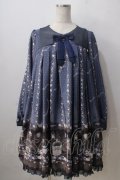 metamorphose / Star Rose　Aラインワンピース  紺 Y-25-06-24-078-ME-OP-SZ-ZY